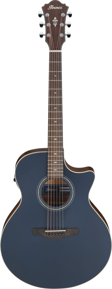 Ibanez AE100DBF Electric Acoustic Guitar - Dark Tide Blue Flat