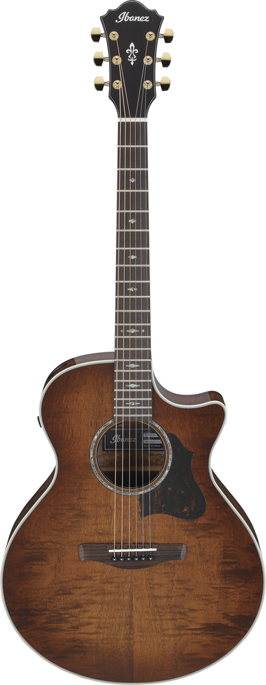 Ibanez AE340FMHMHS Electric Acoustic Guitar - Mahogany Sunburst High Gloss