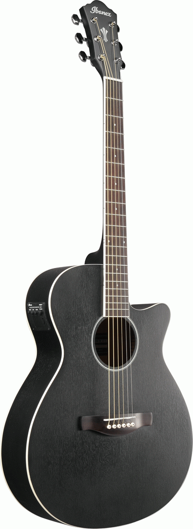 Ibanez AEG7MH Acoustic Guitar - Weatherd Black Open Pore