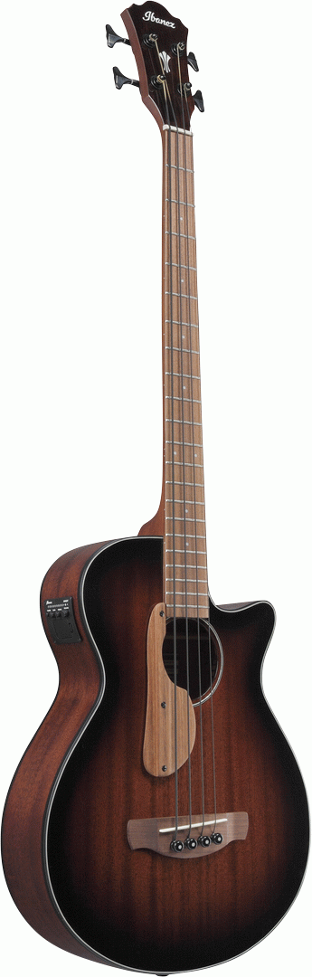 Ibanez AEGB24E MHS Acoustic Electric Bass - Mahogany Sunburst High Gloss