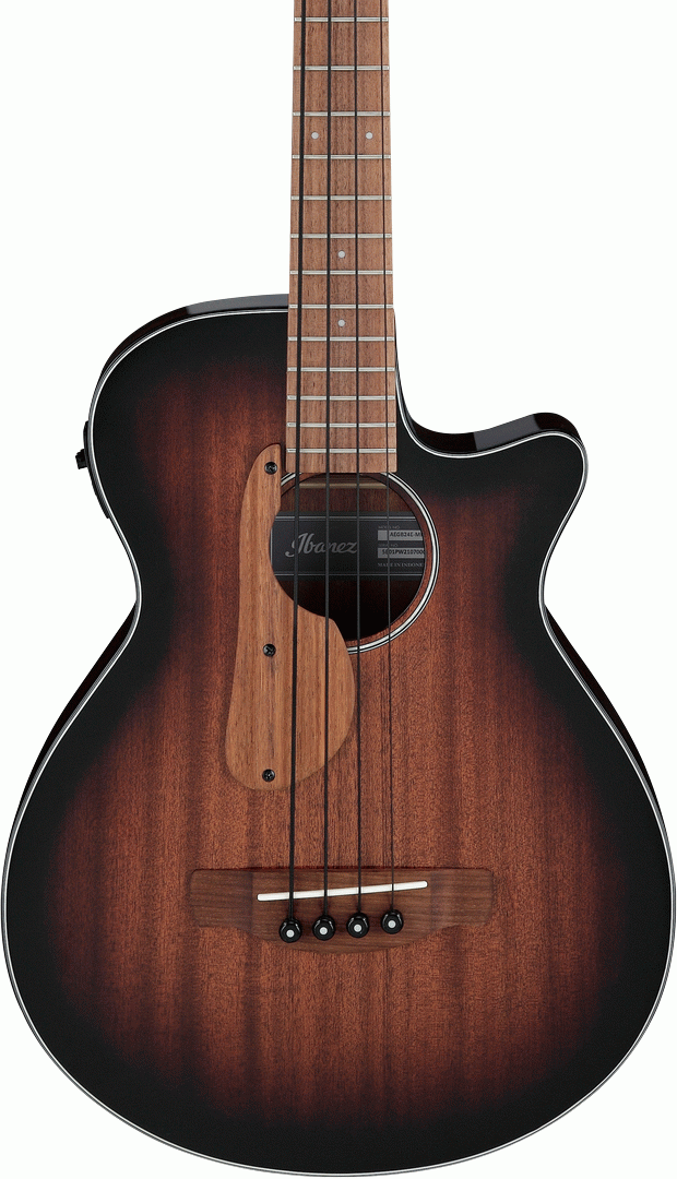 Ibanez AEGB24E MHS Acoustic Electric Bass - Mahogany Sunburst High Gloss