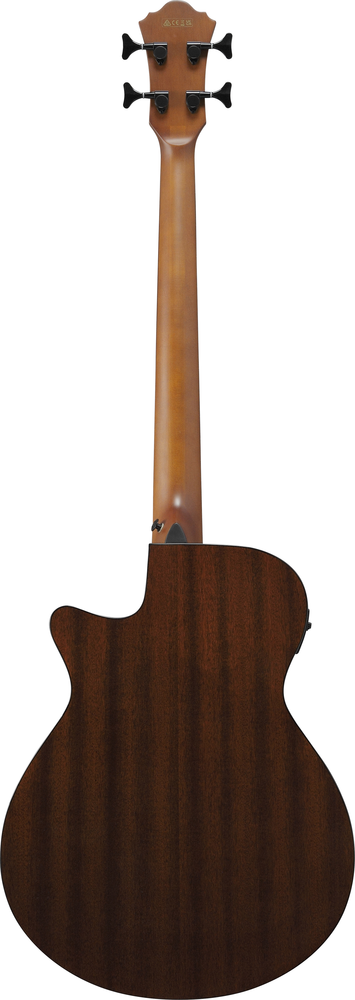 Ibanez AEGB24FEMHS Electric Acoustic Bass Guitar - Mahogany Sunburst High Gloss