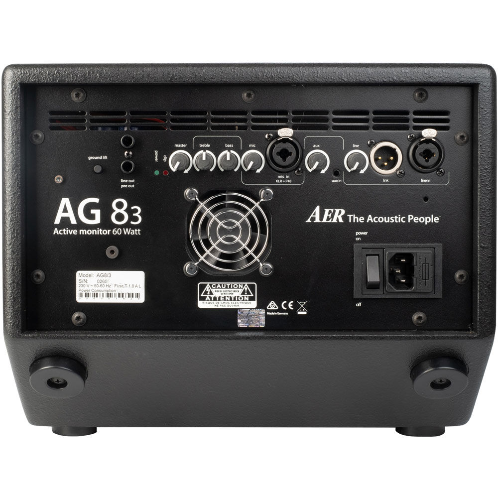 AER AG8/3 Compact Active 60w Twin Cone 8" Monitor Speaker System