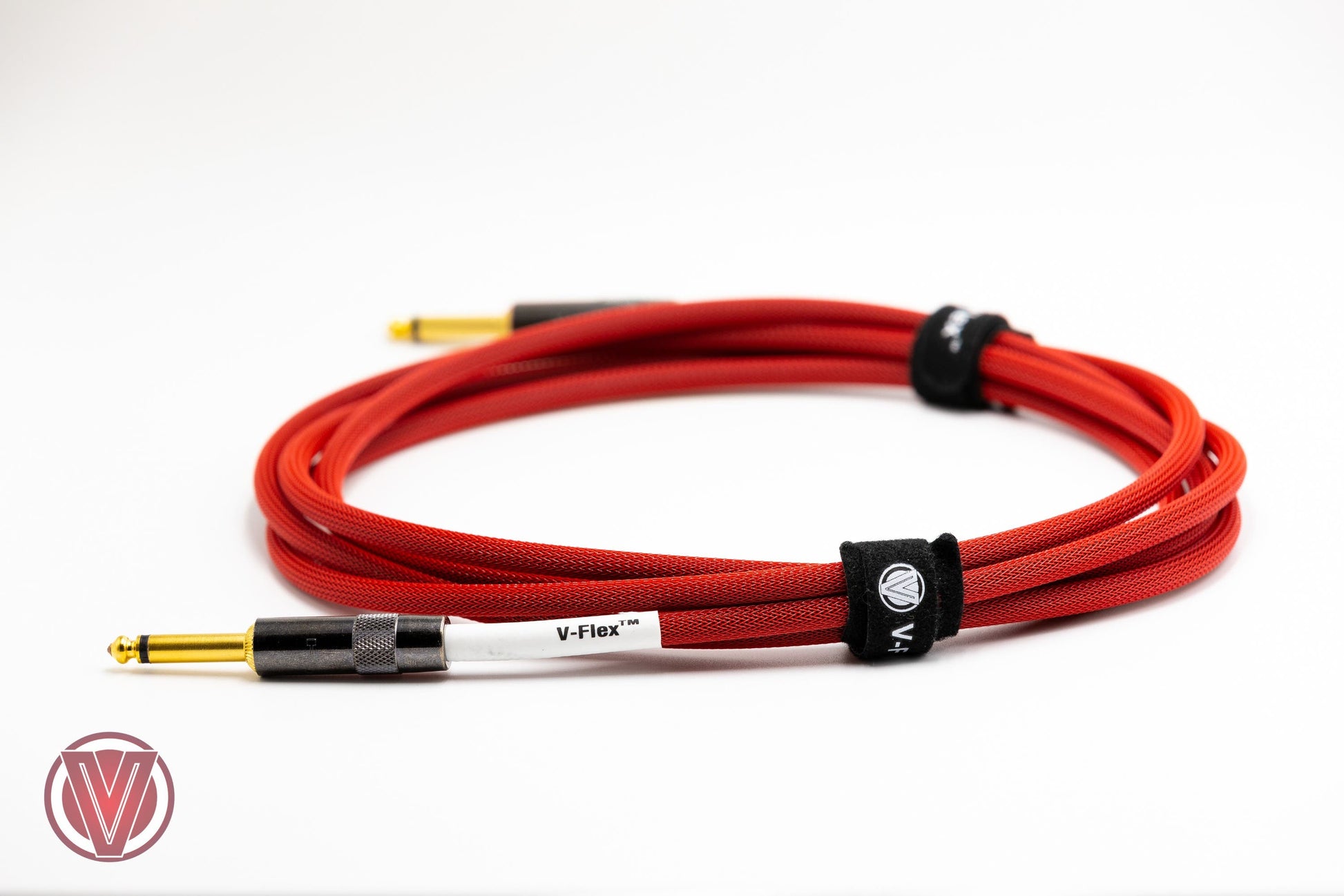 Voltage V-Flex Instrument Cable - 3m - Straight Jacks - Red (VFLEXR3SS)