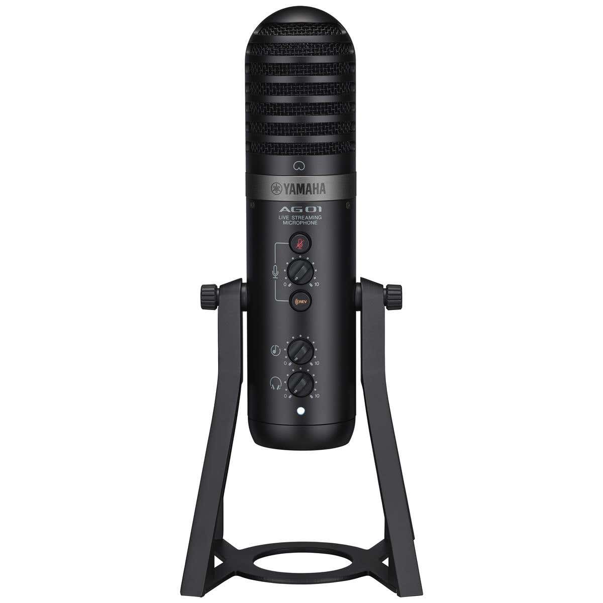 Yamaha AG01 Live Streaming USB Microphone w/Integrated Mixer - Black