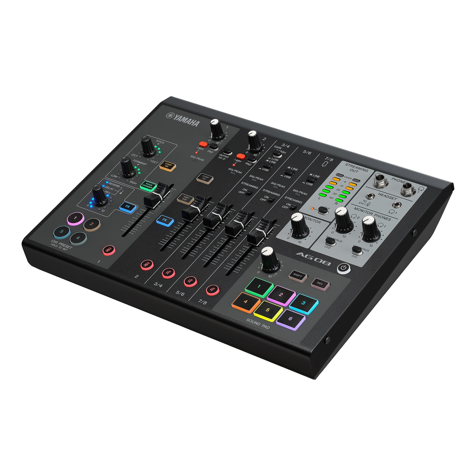 Yamaha AG08B Live Streaming Mixer - Black