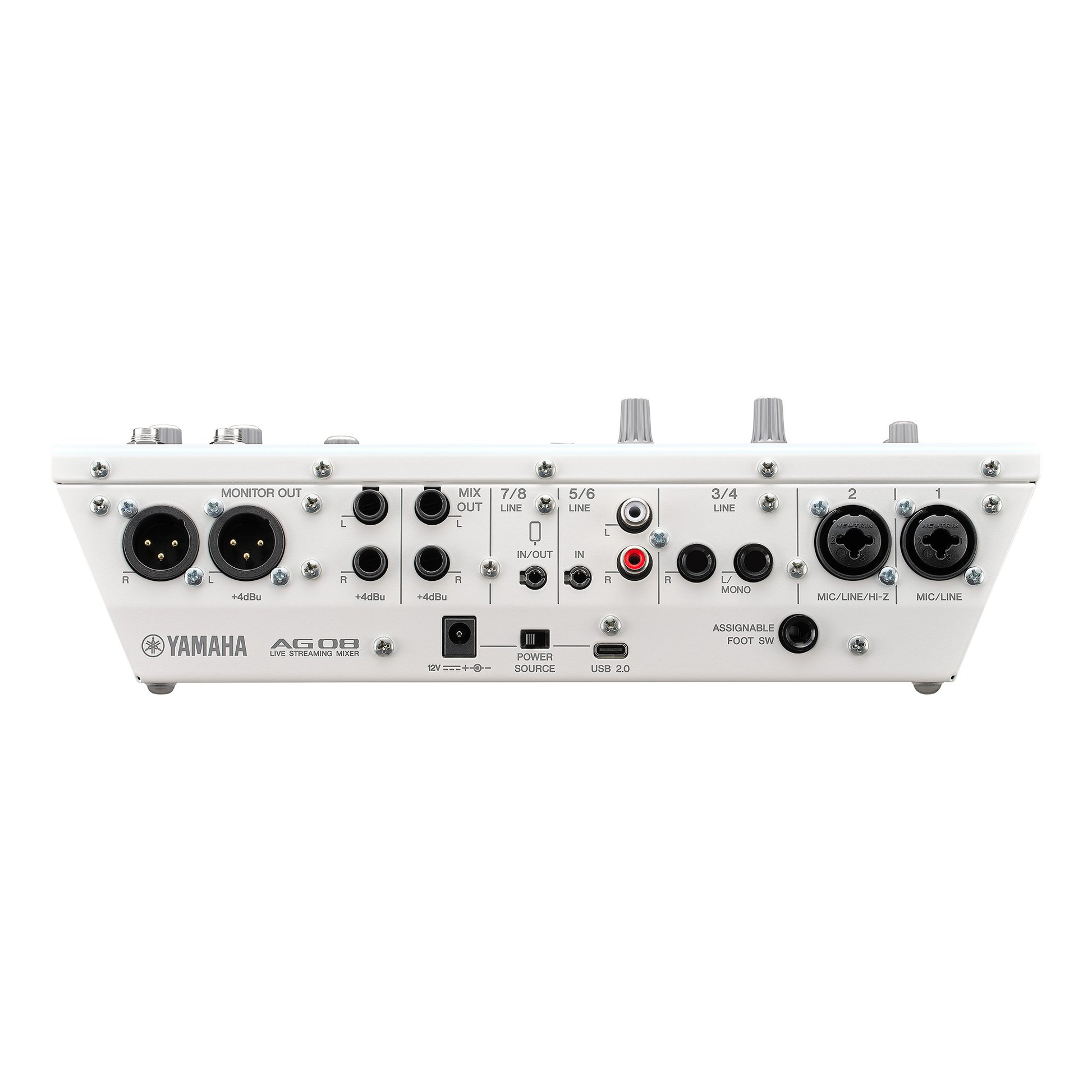 Yamaha AG08W Live Streaming Mixer - White