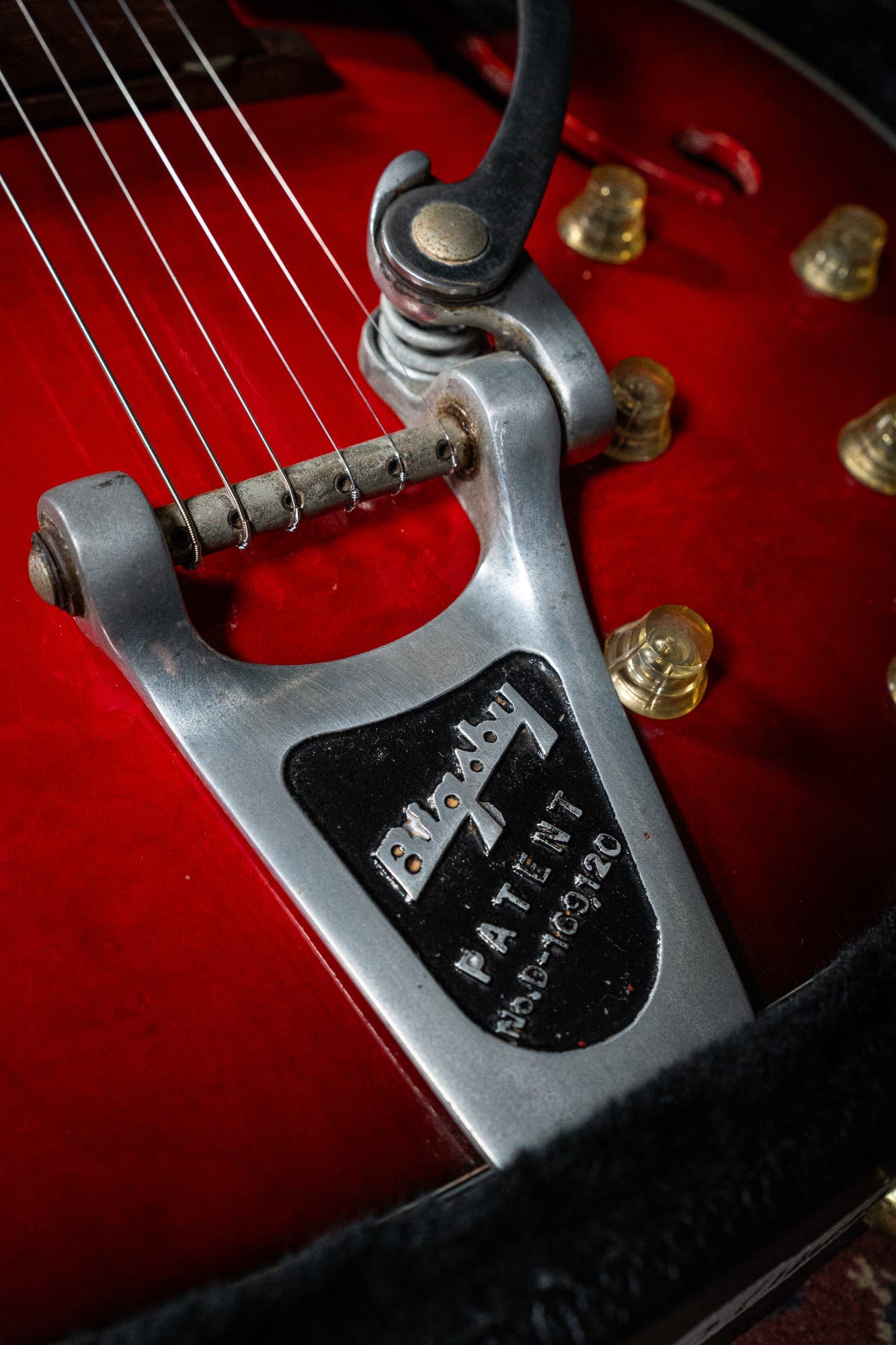 60’s Airline 7230 (Harmony H78) 3x Argyle Gold Foil Pickups & Hard Case - Pre Owned