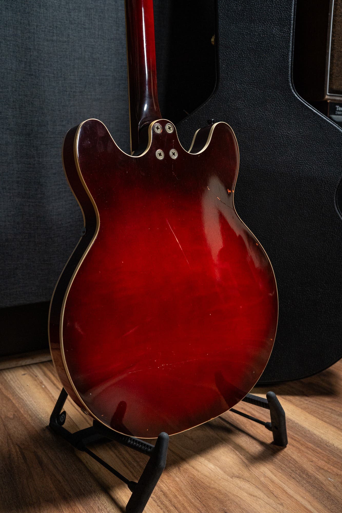 60’s Airline 7230 (Harmony H78) 3x Argyle Gold Foil Pickups & Hard Case - Pre Owned