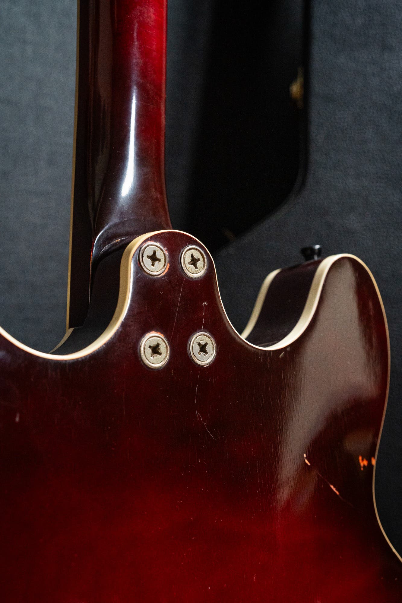 60’s Airline 7230 (Harmony H78) 3x Argyle Gold Foil Pickups & Hard Case - Pre Owned