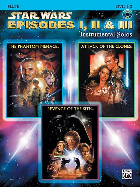 Star Wars Episode 1/2/3 Flute Solos Bk/Cd
