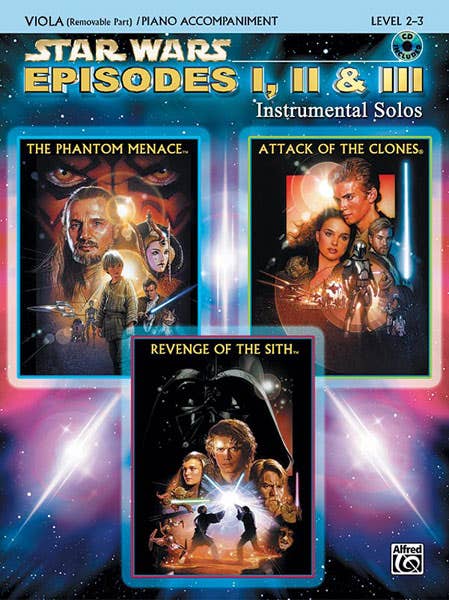Star Wars Episode 1/2/3 Viola Solos Bk/Cd