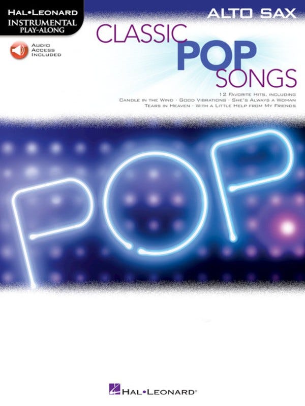 Classic Pop Songs For Alto Sax Bk/Ola