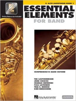 essential elements for band book 1 alto saxophone (HAL LEONARD)
