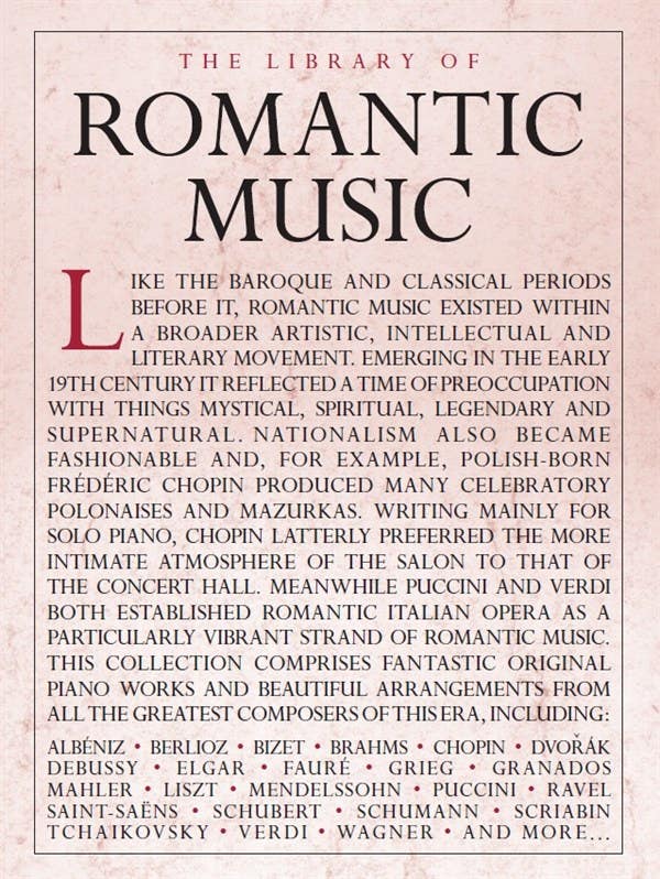 The Library of Romantic Music (Piano)