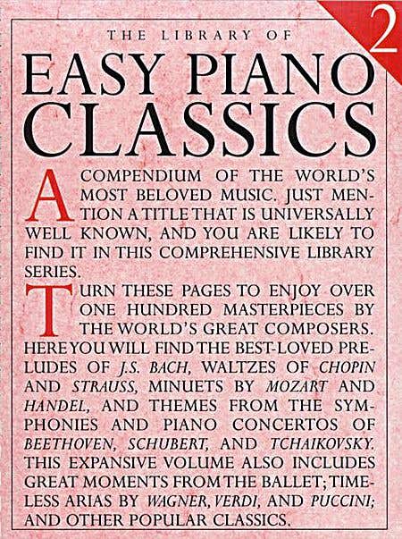 Library Of Easy Piano Classics Bk 2