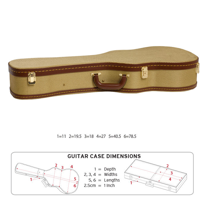 Xtreme Baritone/Bass Ukulele Case - Tweed (HC464)