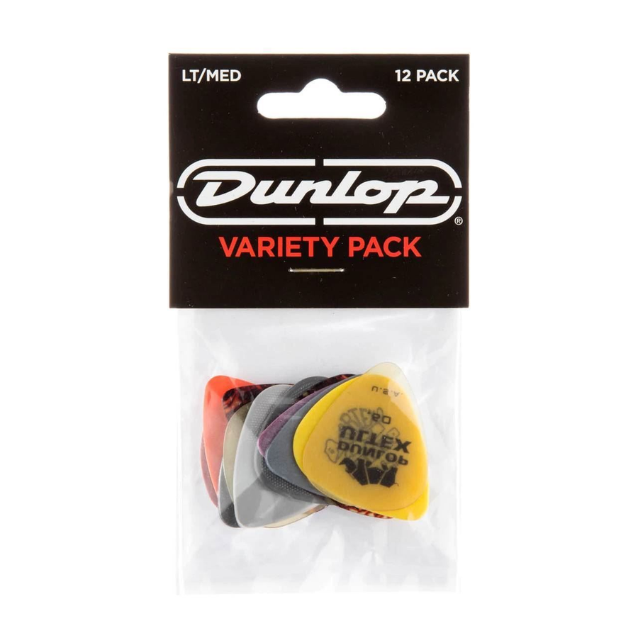 Dunlop Light/Medium Variety Pick 12-Pack