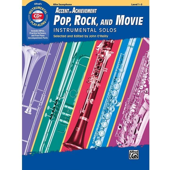 Aoa Pop Rock & Movie Solos Alto Sax Bk/Cd