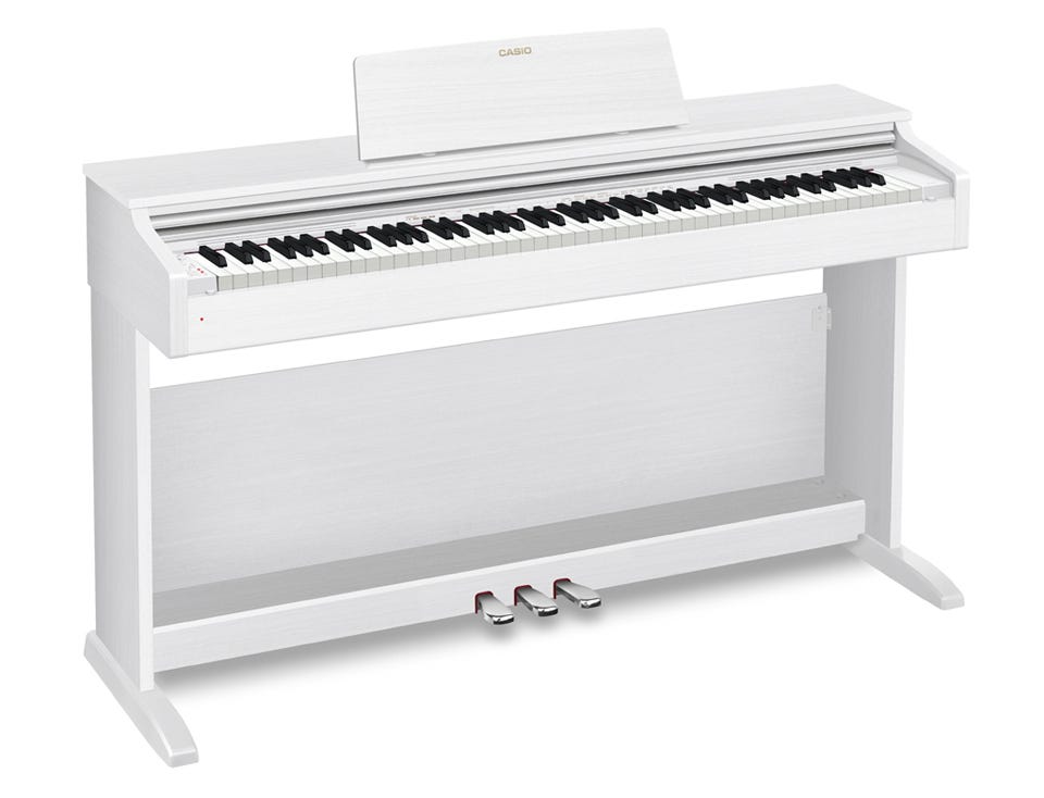 Casio AP270WE Celviano Digital Piano w/Matching Bench - White