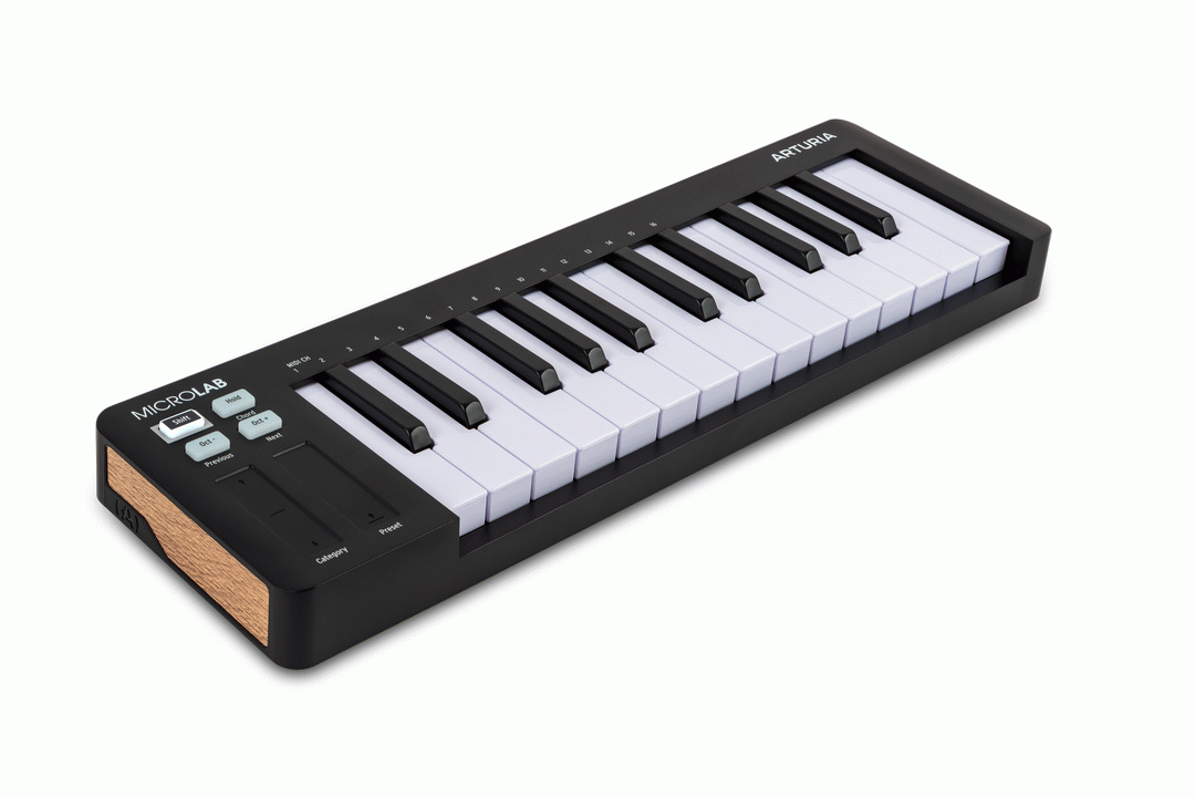 Arturia MicroLab 3 Mini Keyboard Controller - Black