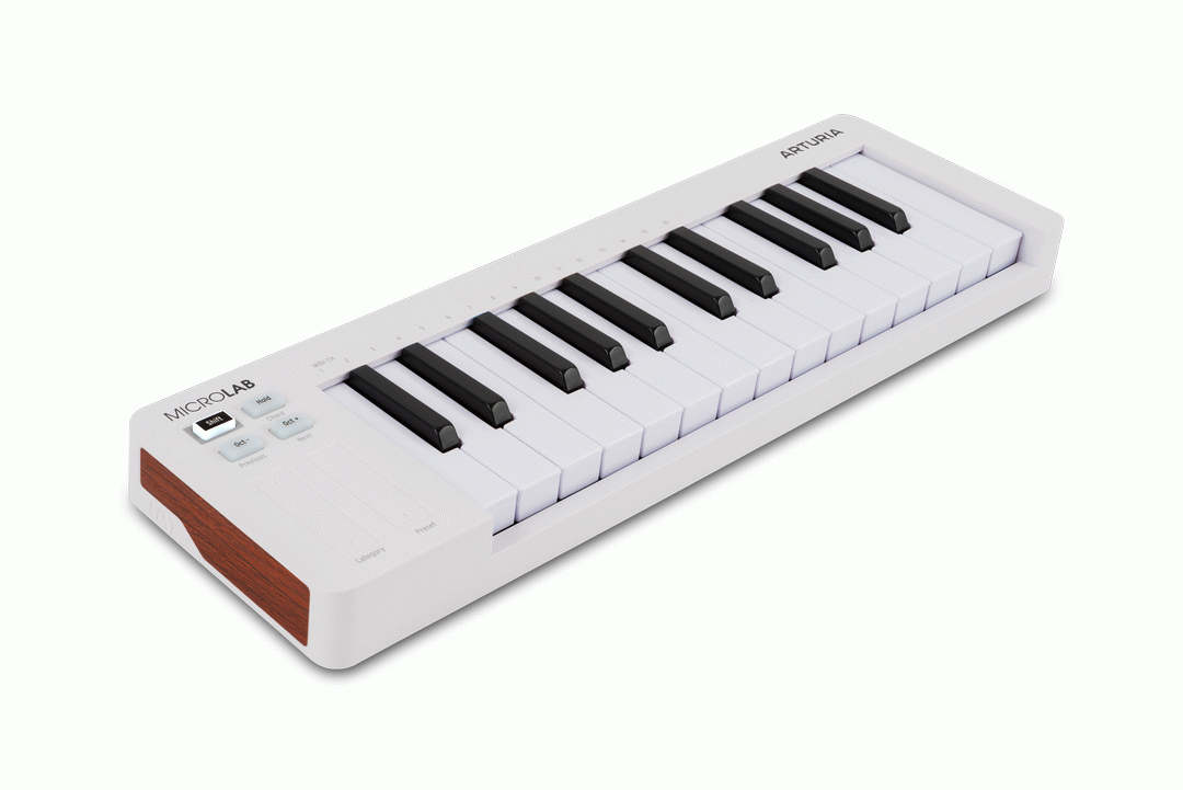 Arturia MicroLab 3 Mini Keyboard Controller - White