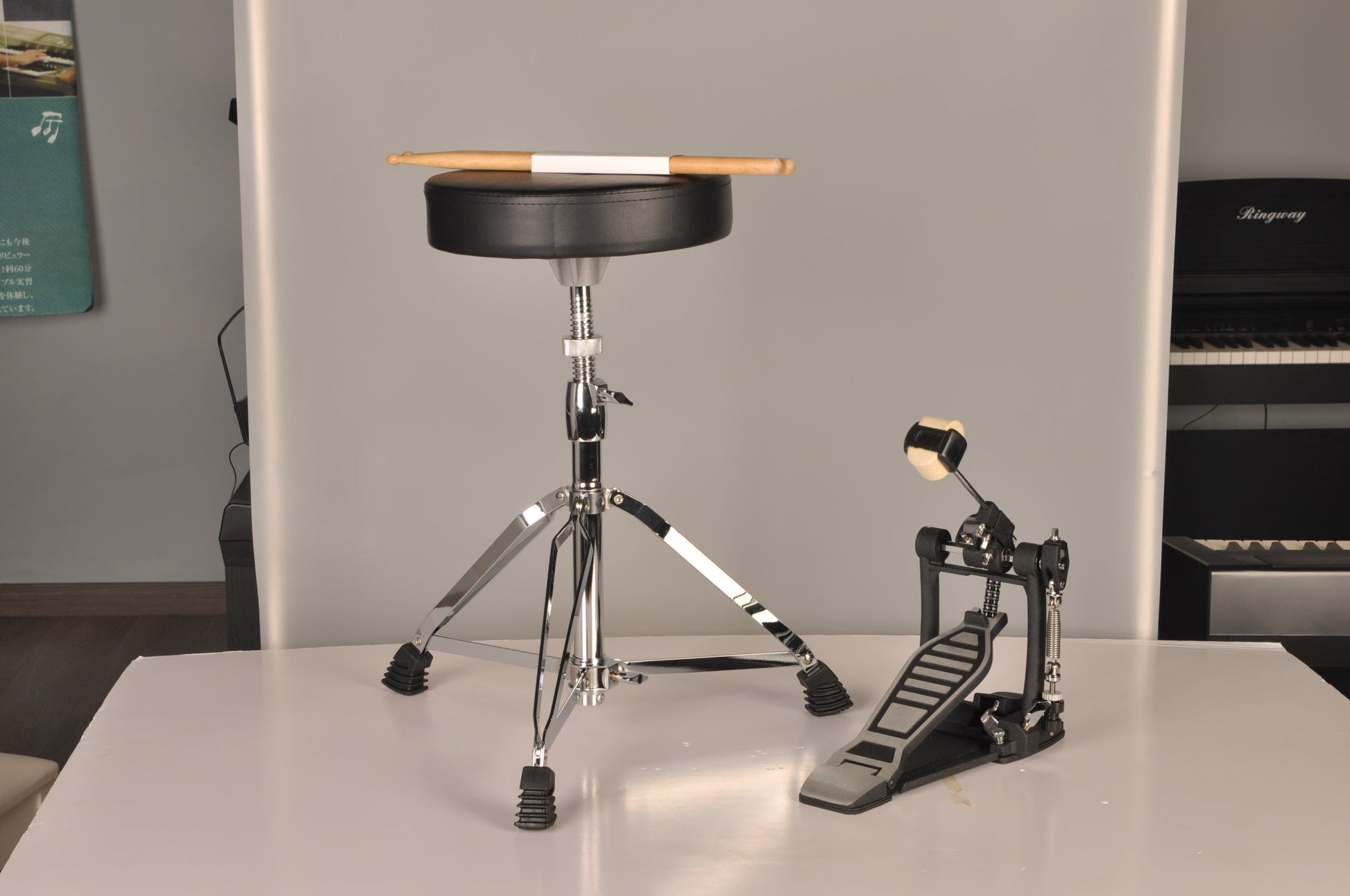 Artesia Pro ART KIT Add-on Drum Hardware Pack (Stool / Single Pedal / Sticks)