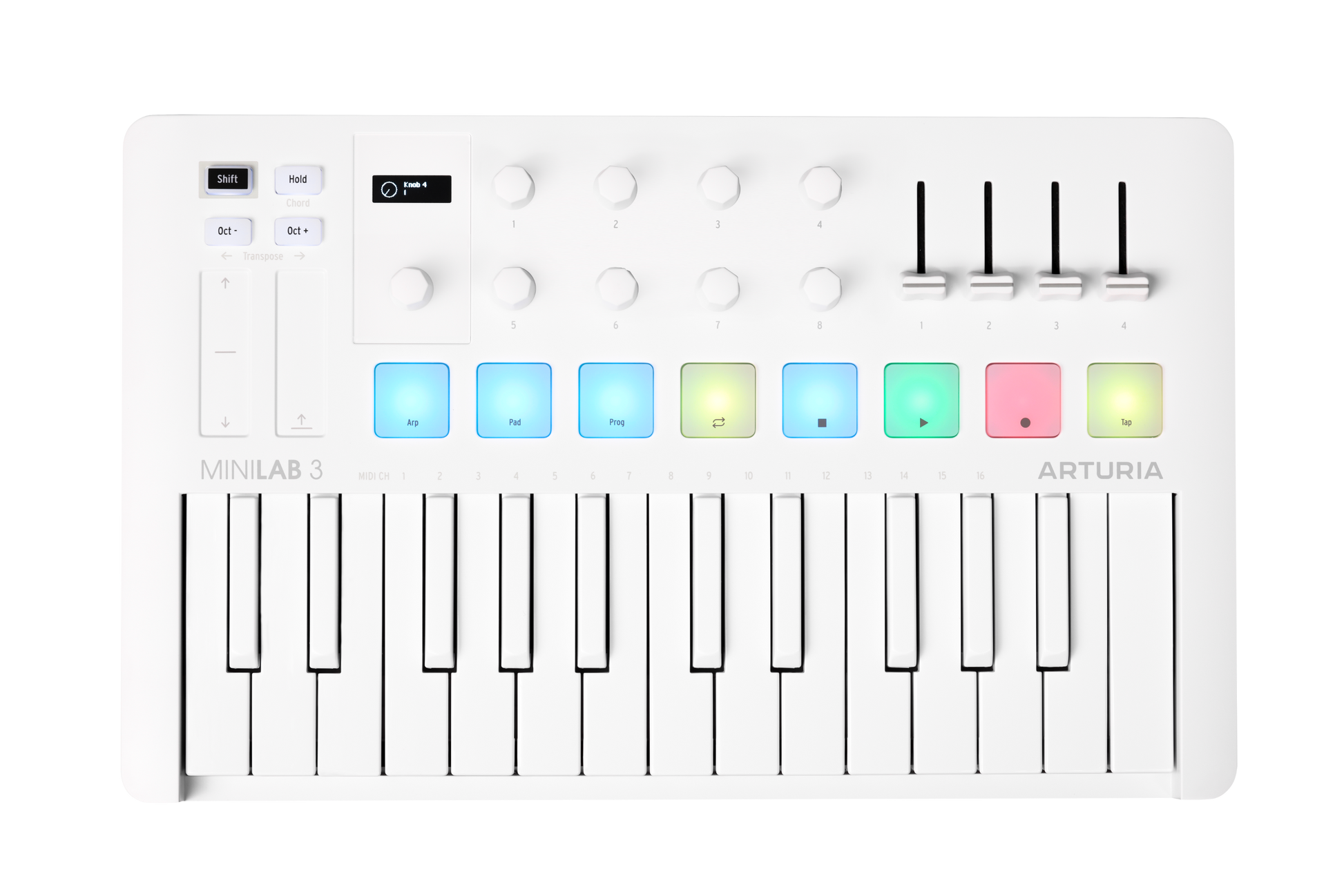 Arturia Minilab MK3 25-Note Controller Keyboard - Limited Edition Alpine White