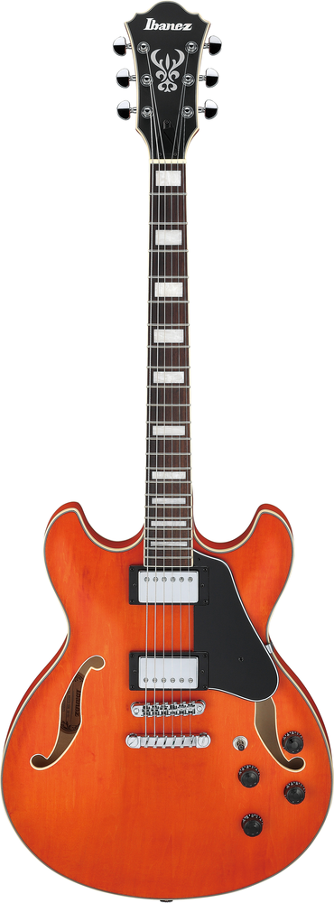 Ibanez AS73T Electric Guitar - Transparent Tangerine Flat