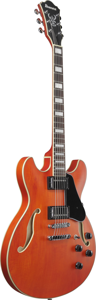 Ibanez AS73T Electric Guitar - Transparent Tangerine Flat