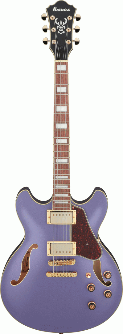 Ibanez AS73G Artcore Guitar - Metallic Purple Flat