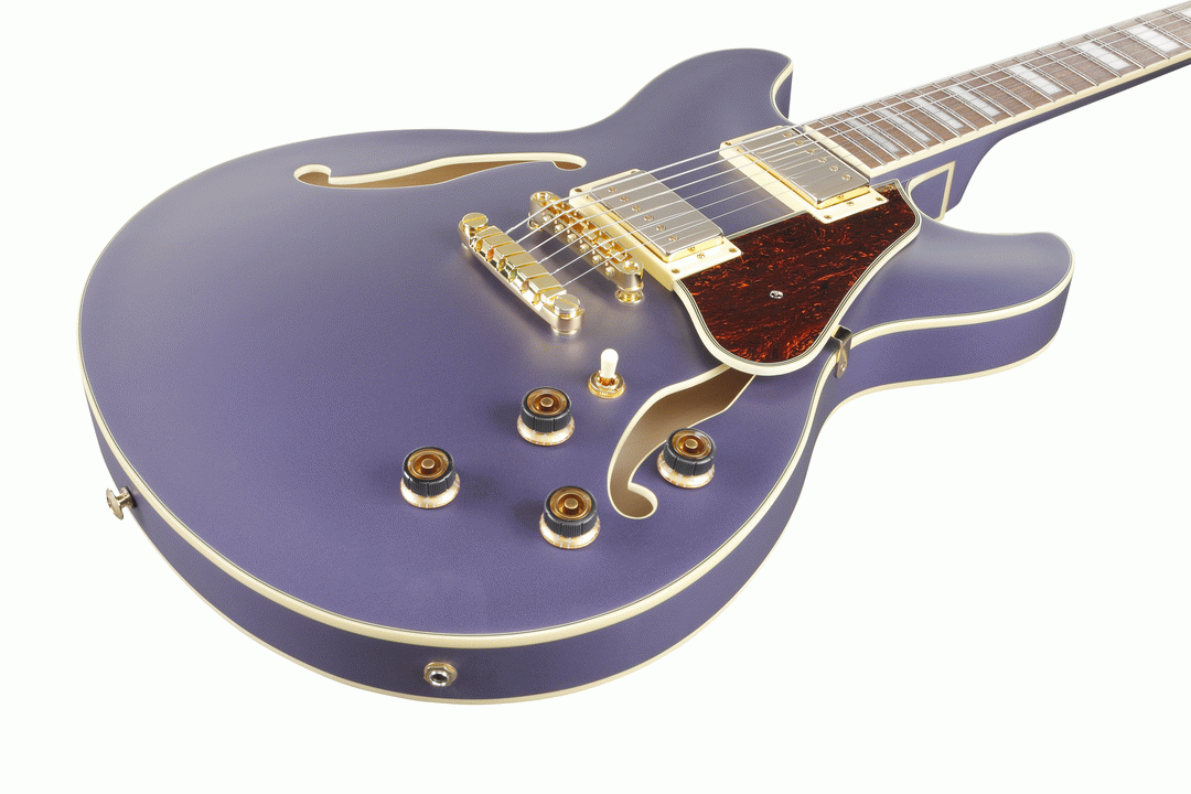 Ibanez AS73G Artcore Guitar - Metallic Purple Flat