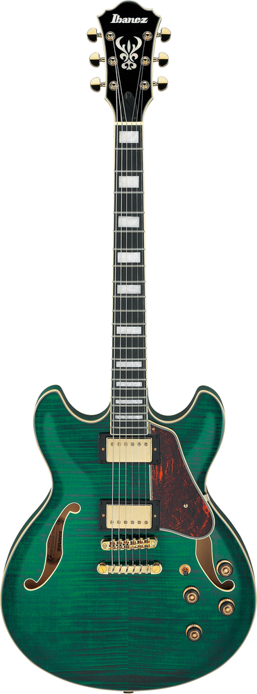 Ibanez AS93FM Electric Guitar - Transparent Moss Green