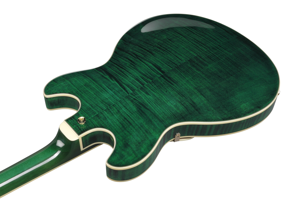 Ibanez AS93FM Electric Guitar - Transparent Moss Green