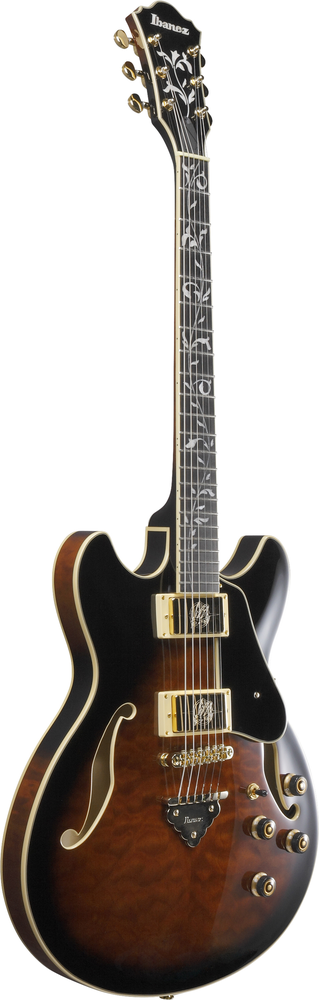 Ibanez AS93QMSP Electric Guitar - Dark Brown Sunburst