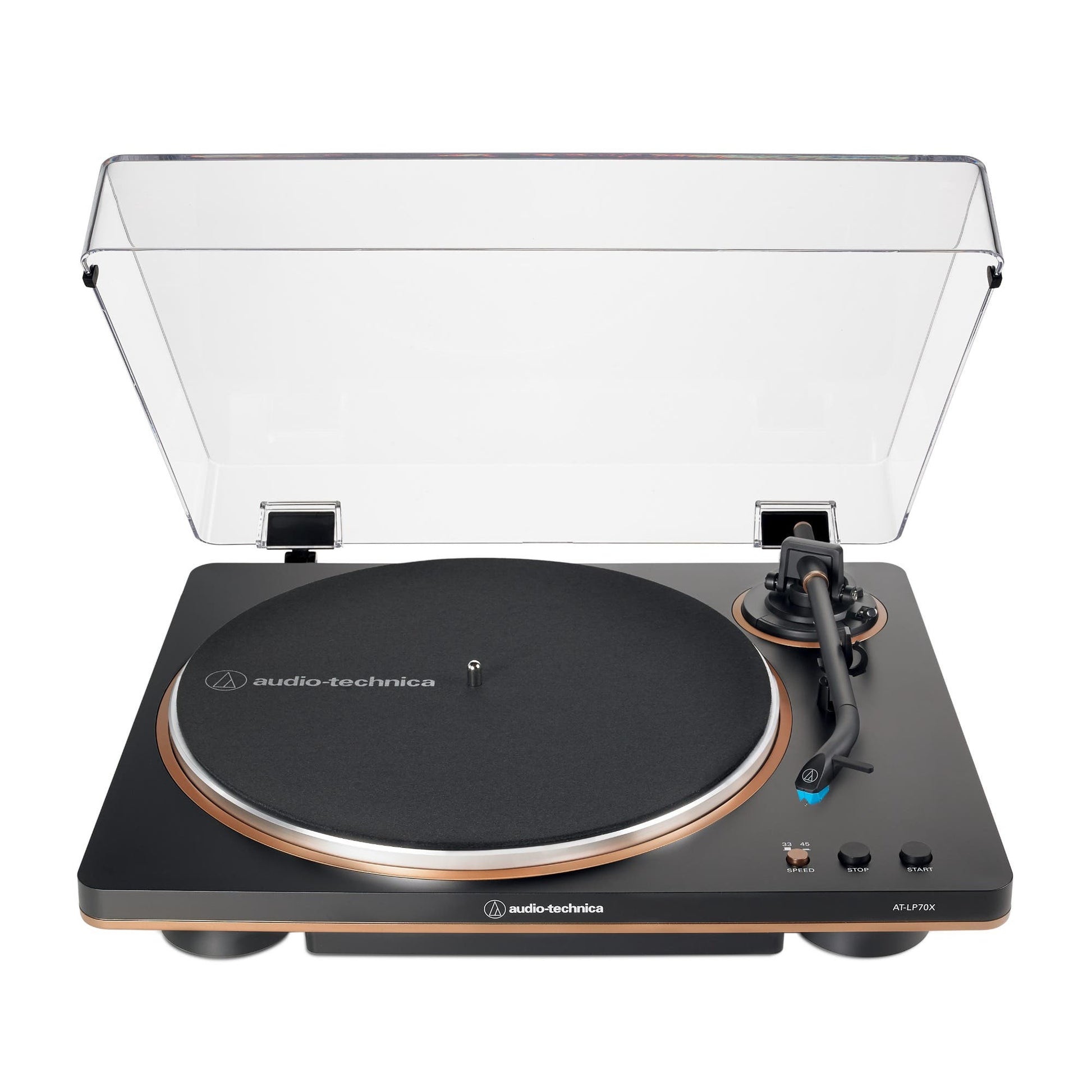 Audio Technica LP70X Fully Automatic Belt-Drive Stereo Turntable - Black / Bronze