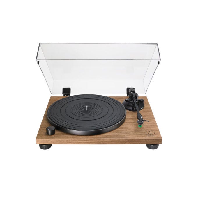 Audio Technica LPW40WN Fully Manual Belt-Drive Turntable - Wood Finish