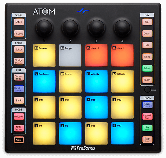 Presonus ATOM Production and Performance Pad Controller