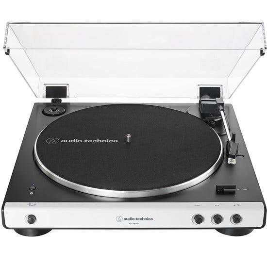 Audio Technica LP60XBT Fully Automatic Belt-Drive Stereo Turntable w/Bluetooth - White
