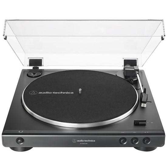 Audio Technica LP60X Fully Automatic Belt-Drive Stereo Turntable - Black
