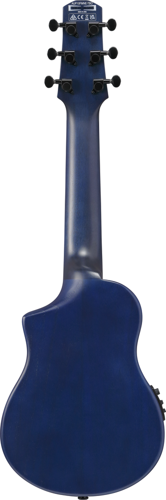 Ibanez AUP10FMNE Ukulele w/ Bag - Transparent Blue Sunburst Open Pore