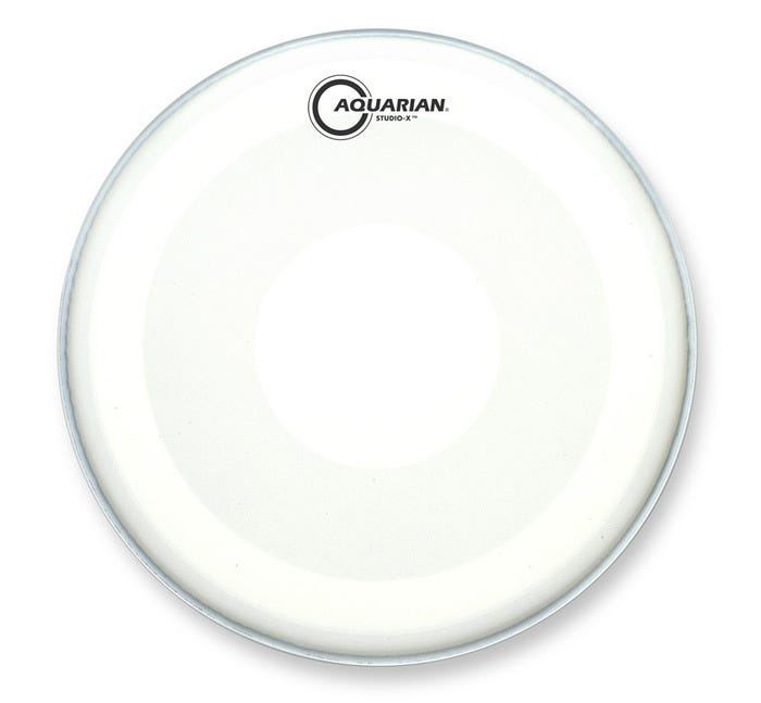 This coated Studio-X version features Aquarians patented Power Dot on the underside of the drumhead for added strength and durability.