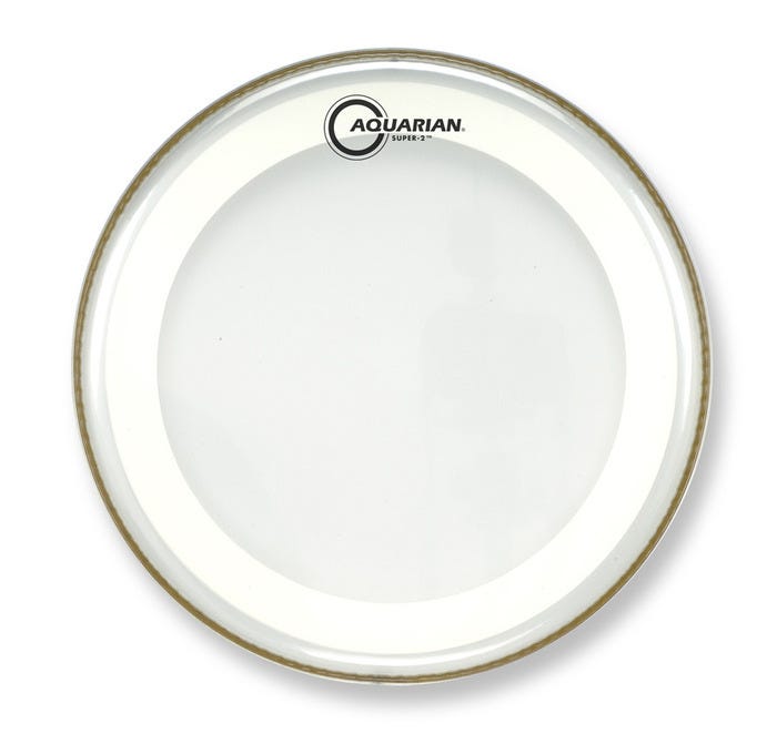 Aquarian MRS2-14 14" Drum Head - Clear w/Studio-X Ring