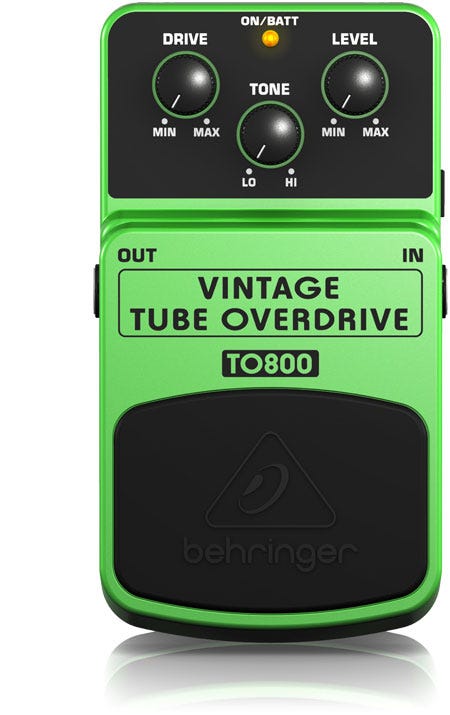 Behringer TO800 Vintage Tube Overdrive Pedal