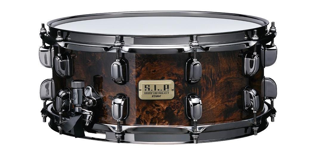 Tama S.L.P.  6x14" Snare Drum - Kona Mappa Burl