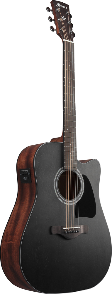Ibanez AW247CEWKH Electric Acoustic Guitar - Weathered Black Open Pore