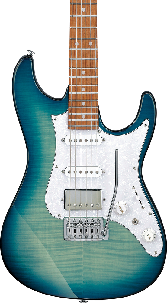 Ibanez AZ22S1F Electric Guitar - Transparent Turquoise Burst