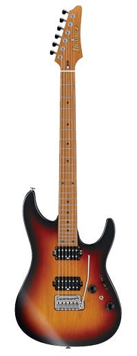 Ibanez AZ2402 TFF Prestige Electric Guitar in Hard Case - Tri Fade Burst Flat