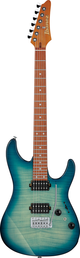 Ibanez AZ24S1F Electric Guitar - Transparent Turquoise Burst