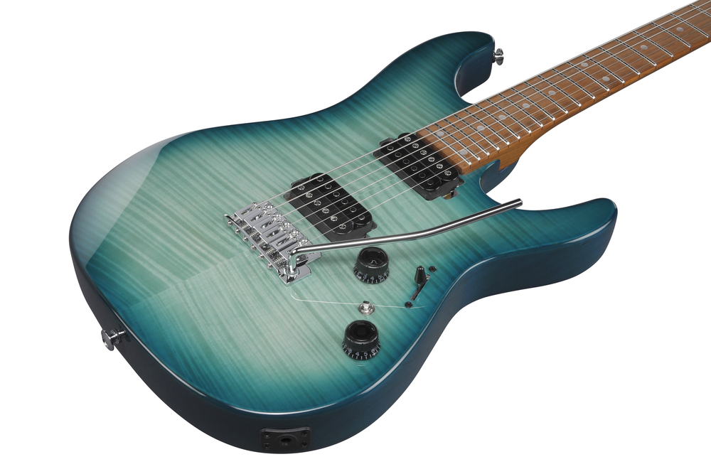 Ibanez AZ24S1F Electric Guitar - Transparent Turquoise Burst